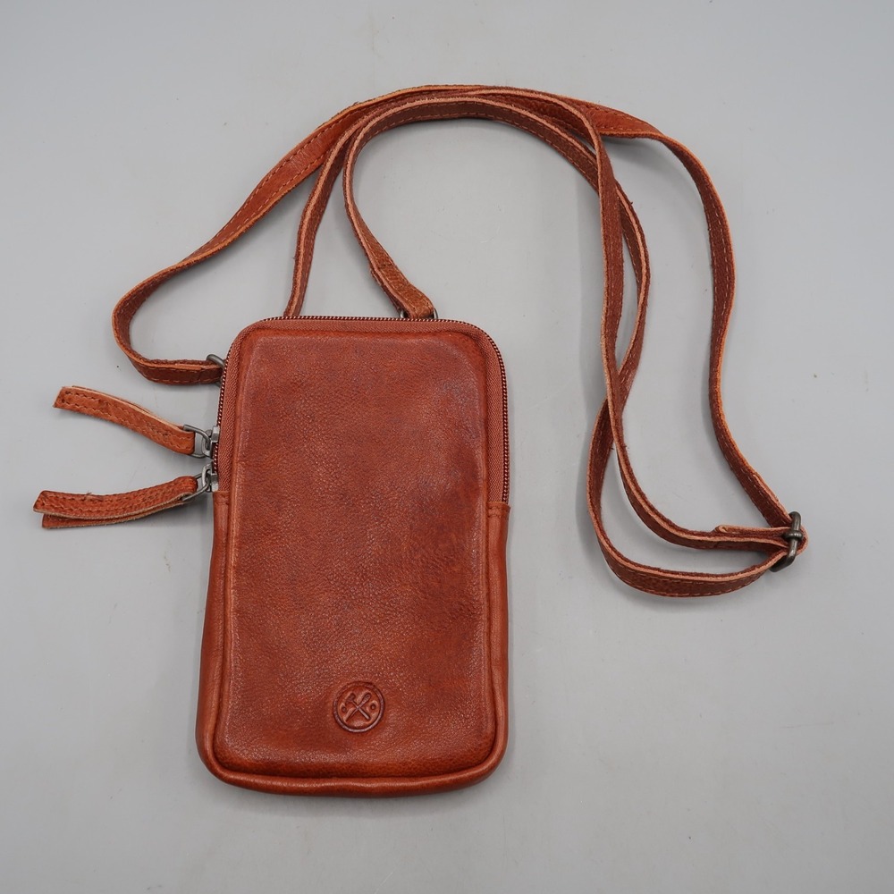 Hide & Stitches Crossbody Wallet Mobile Phone Pocket Credit Card Zipper Bag